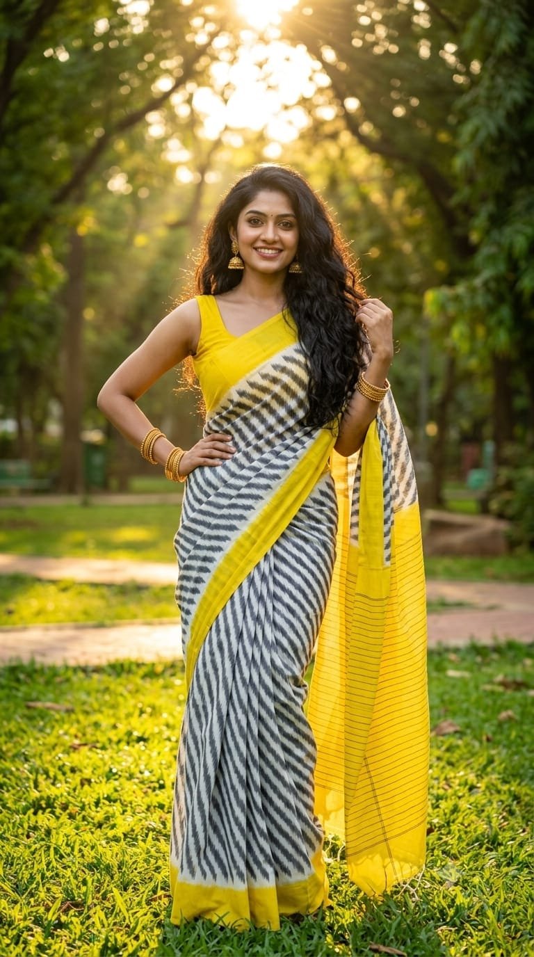 Cotton Saree - PRIHG26-ICTSCZZCC-37