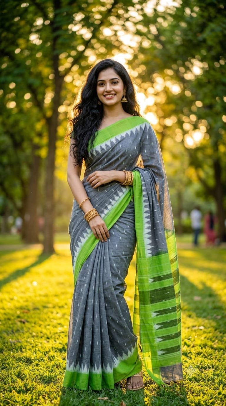 Cotton Saree - PRIHG26-ICTSCZZCC-41