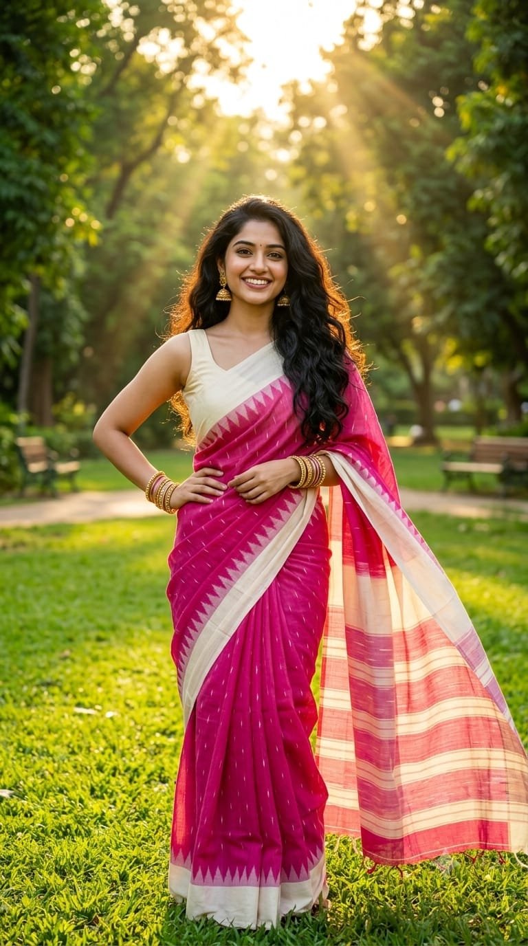 Cotton Saree - PRIHG26-ICTSCZZCC-43