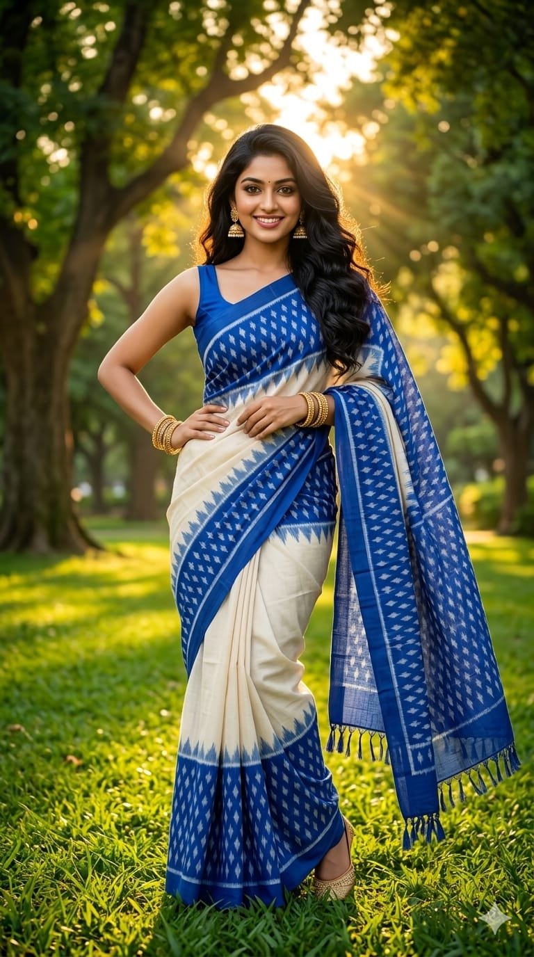 Cotton Saree - PRIHL09-ICTSCZCDC-07