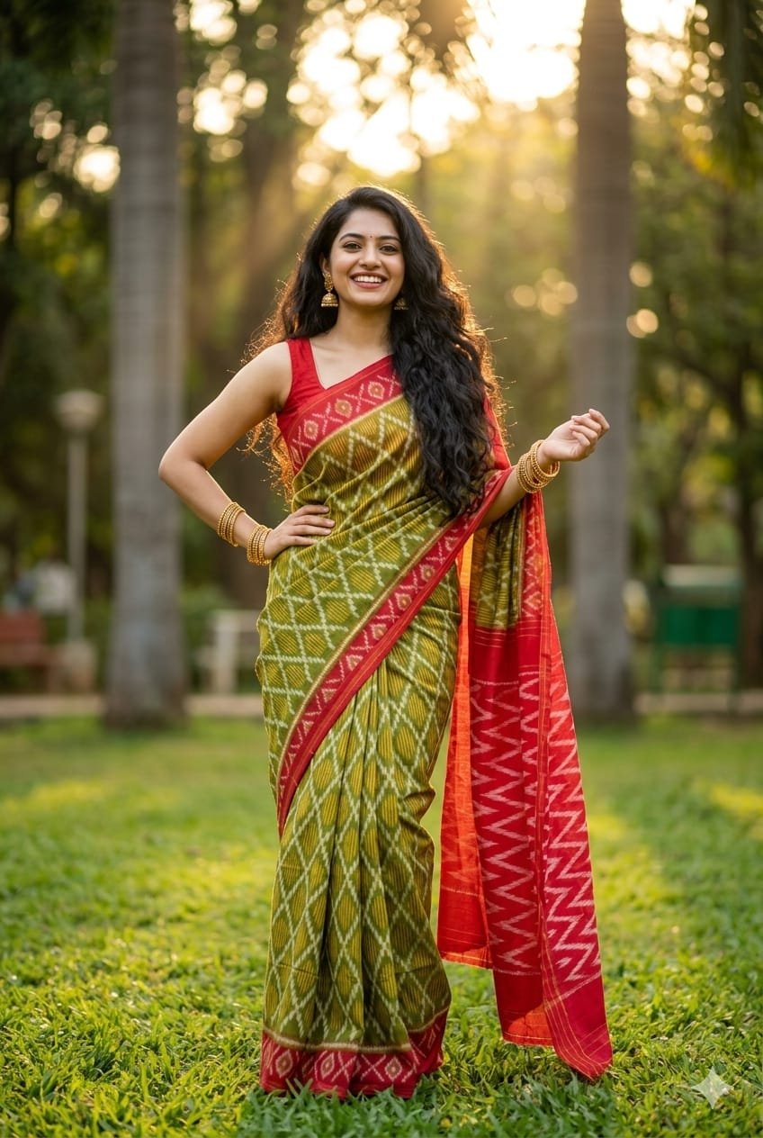 Cotton Saree - PRIHL09-ICTSCZCDC-17