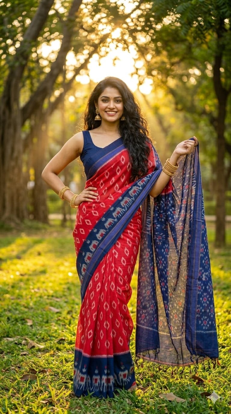Cotton Saree - PRIHL09-ICTSCZCDC-18