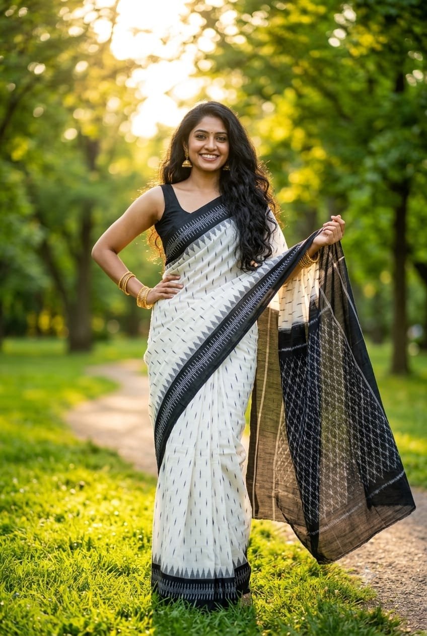 Cotton Saree - PRIHL09-ICTSCZCDC-37