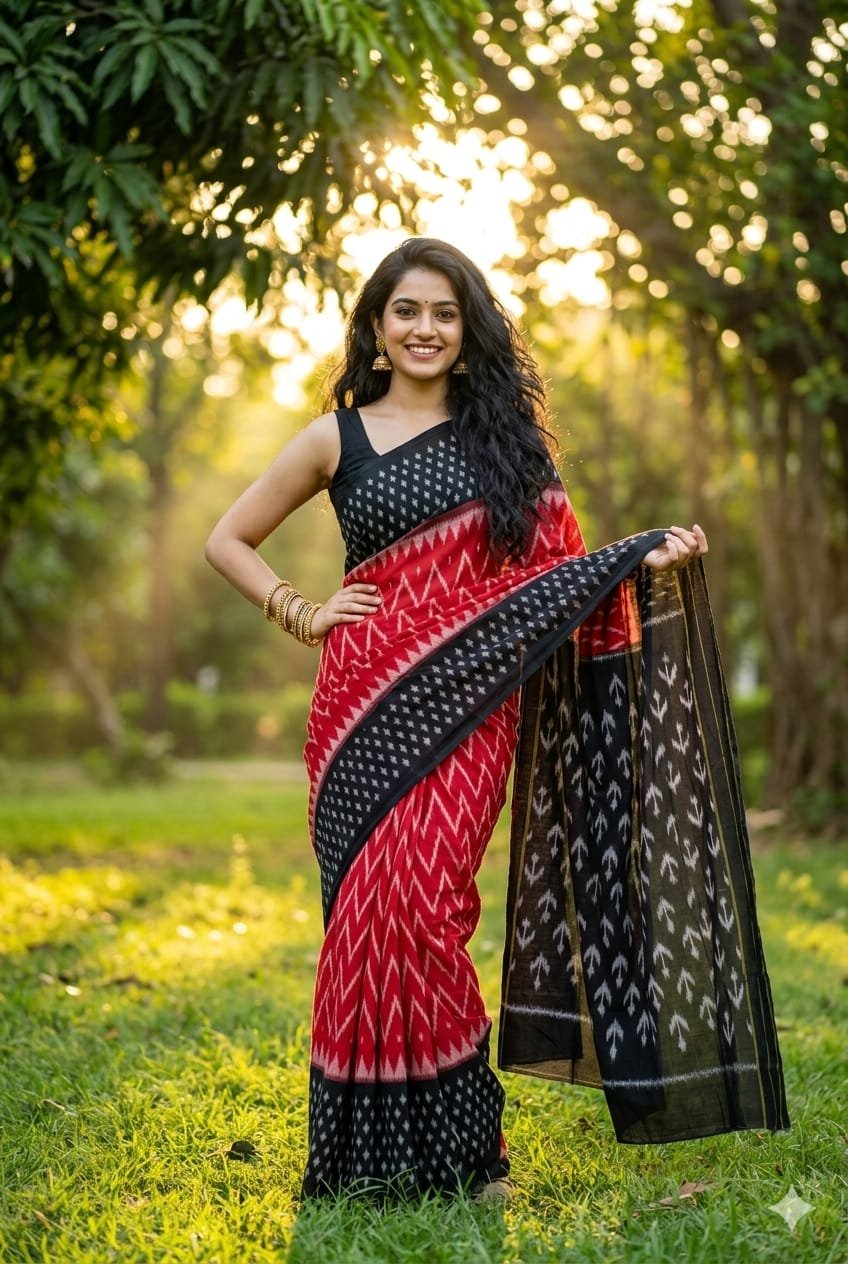 Cotton Saree - PRIHN02-ICTSCZCDD-09