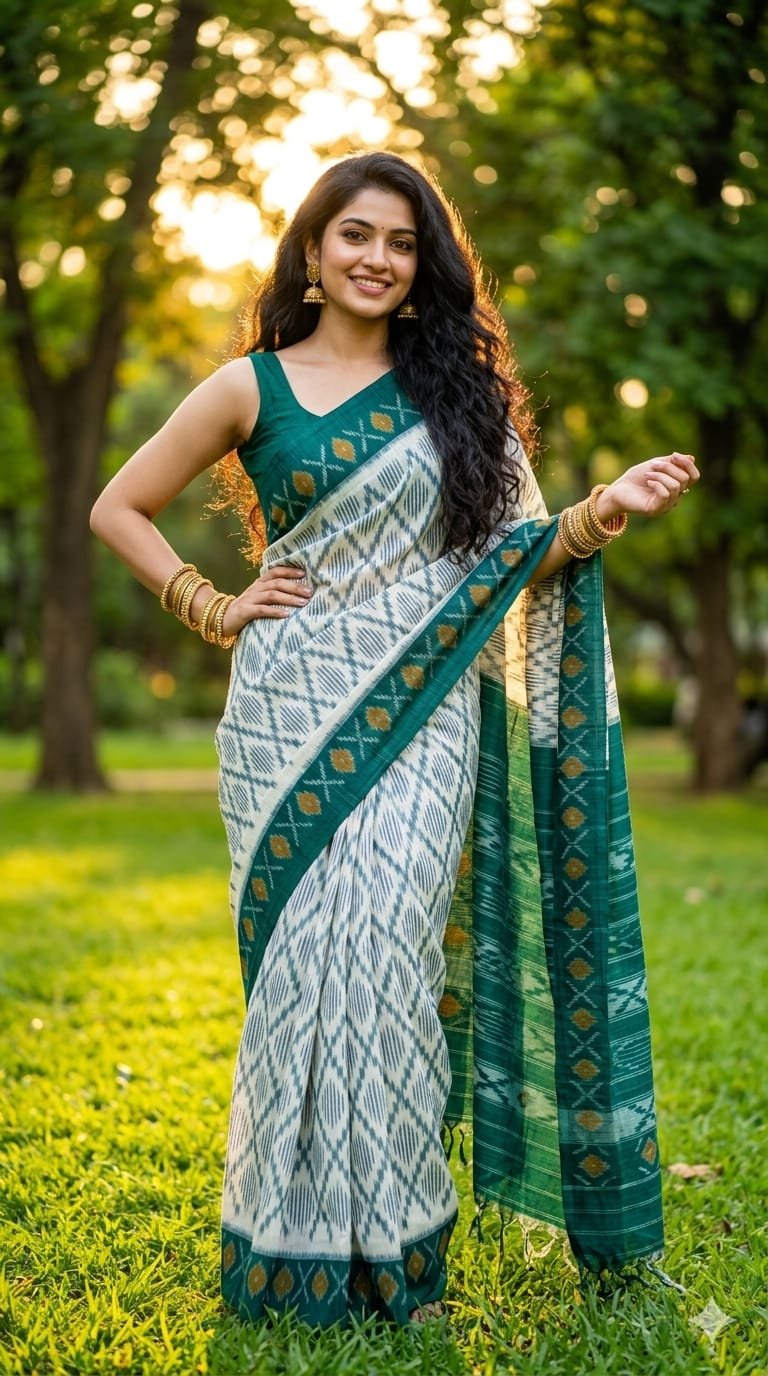 Cotton Saree - PRIHN02-ICTSCZCDD-17