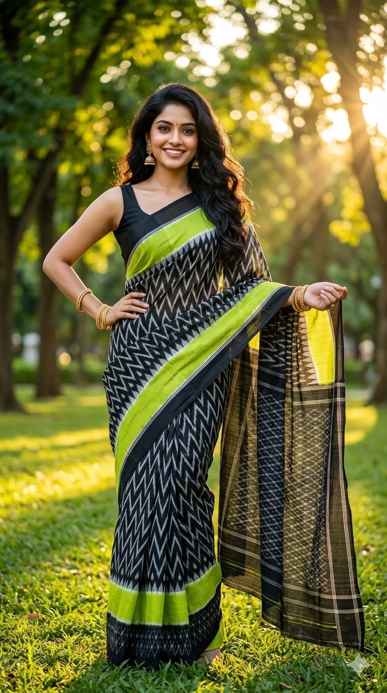 Cotton Saree - PRIHN02-ICTSCZCDD-20
