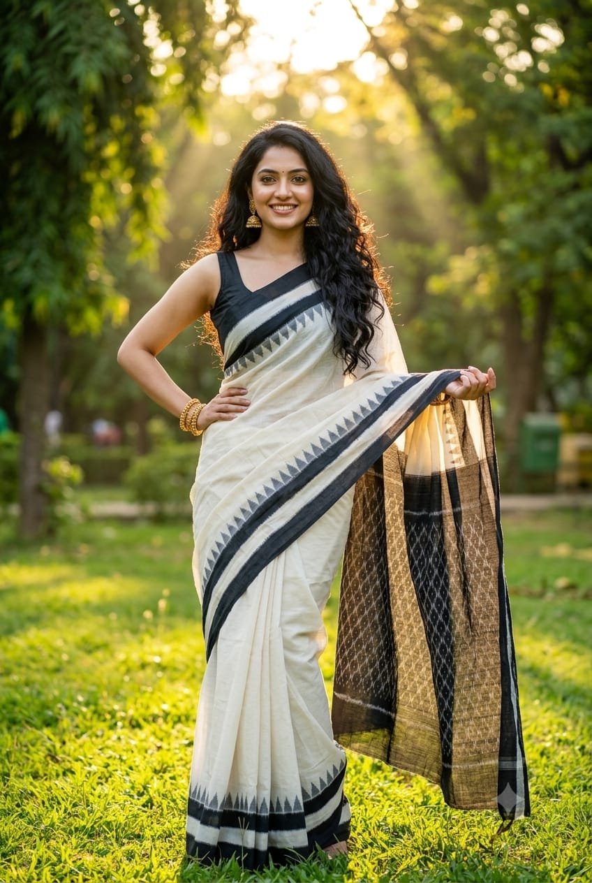 Cotton Saree - PRIHN24-ICTSCZCDD-30