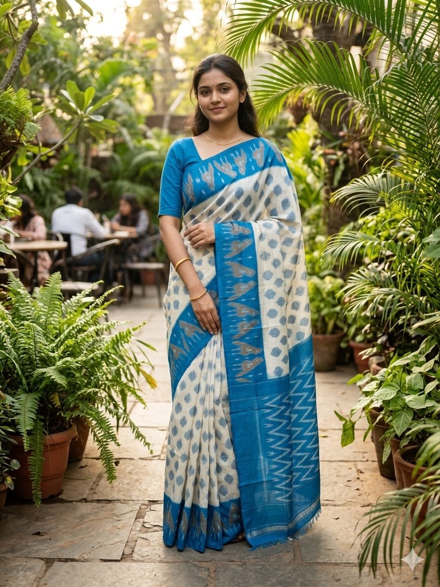 Cotton Saree - PSHLN11-ICTSCZCDC-26