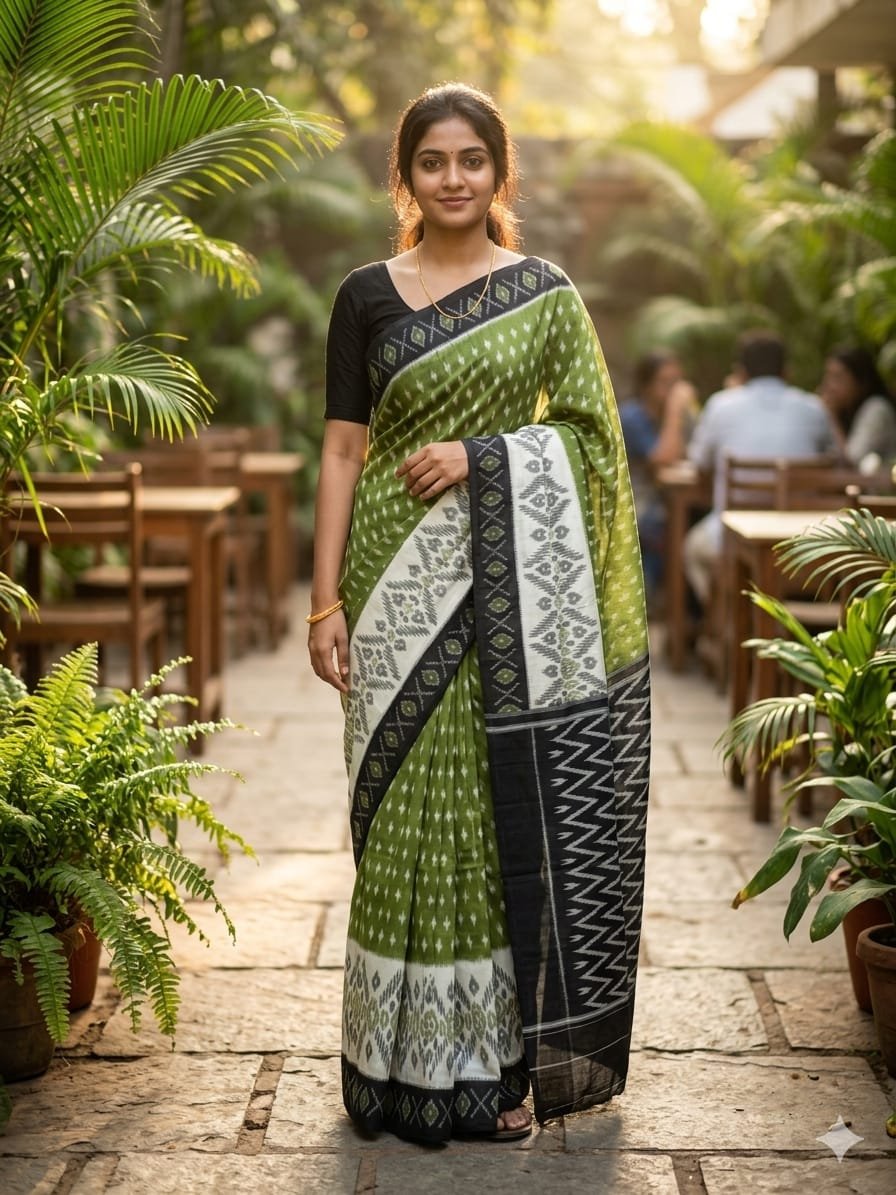 Cotton Saree - PSHLN11-ICTSCZCDC-27