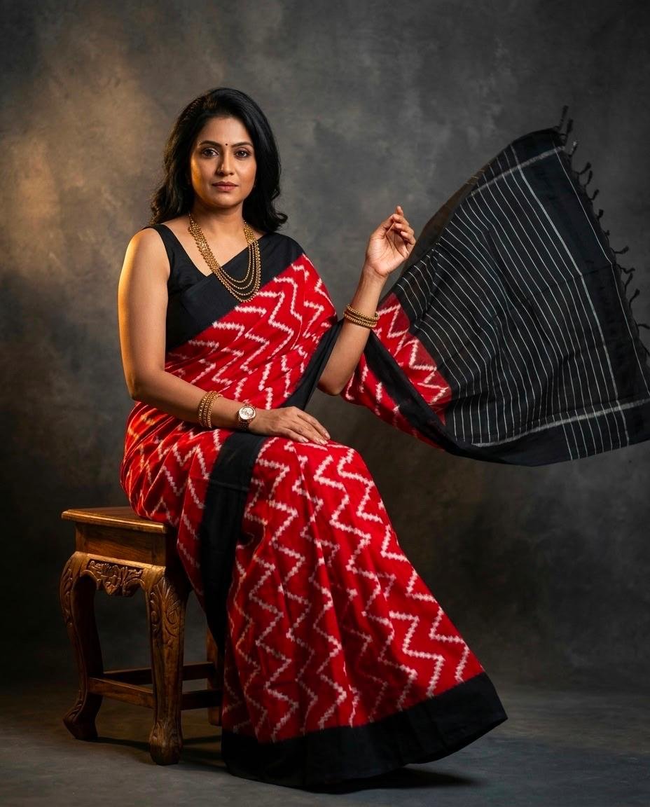 Cotton Saree - PSNTN05-DICSCEBDC-03