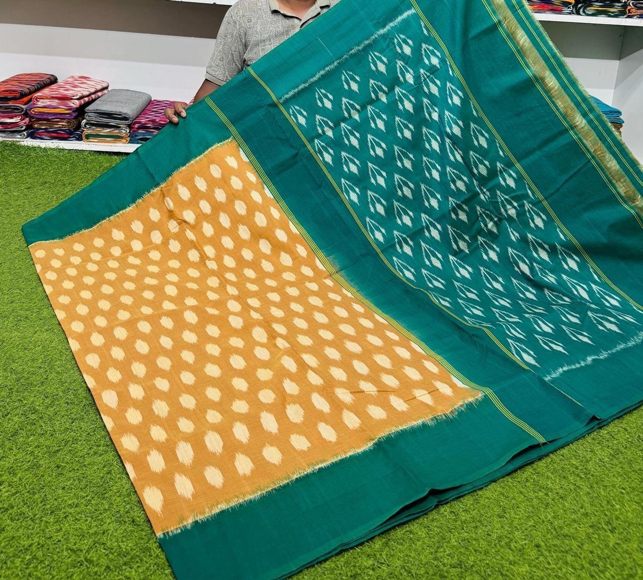 Cotton Saree - PSRGG01-ICTSDZDCD-08