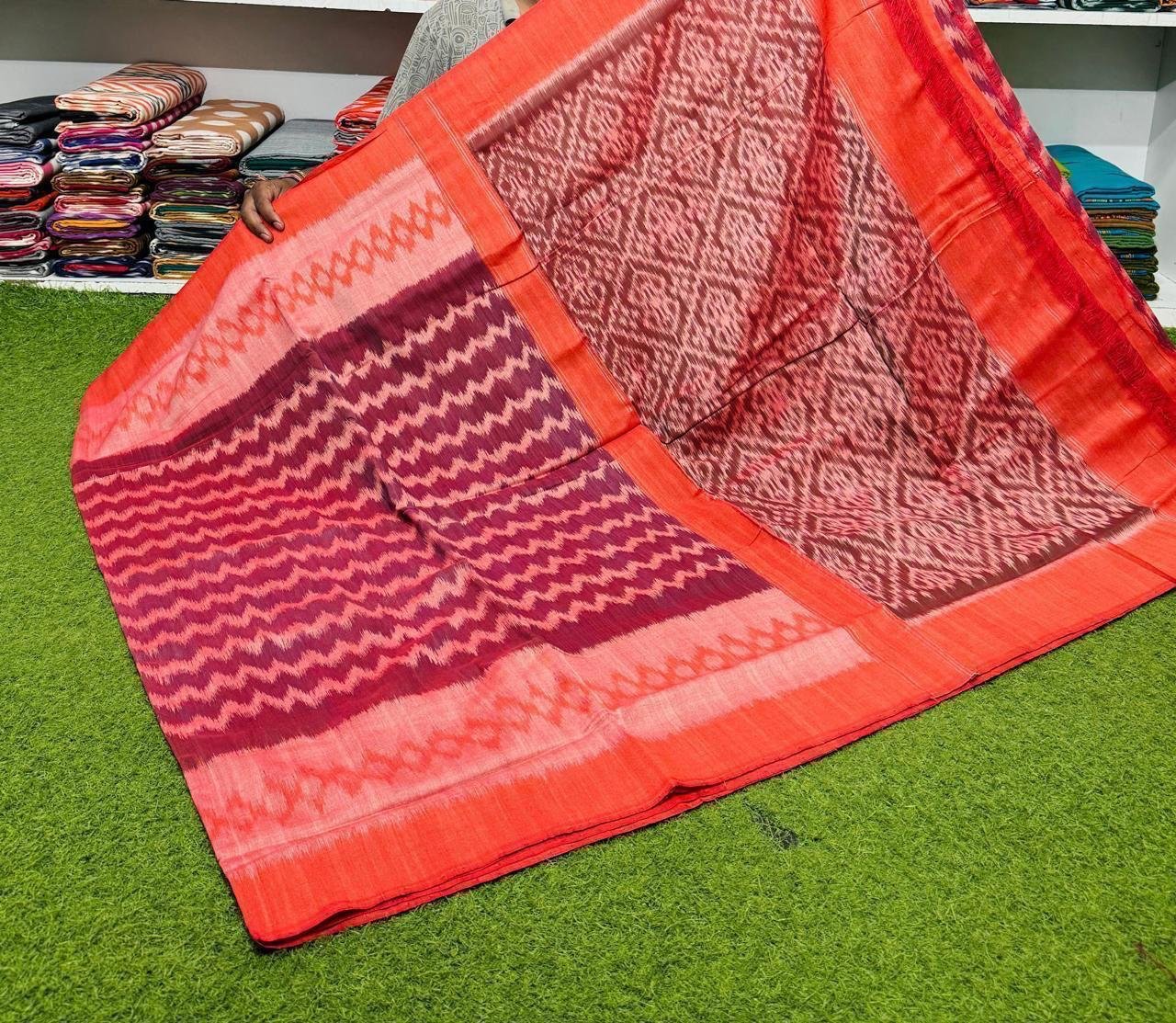 Cotton Saree - PSRGG01-ICTSDZDCD-23