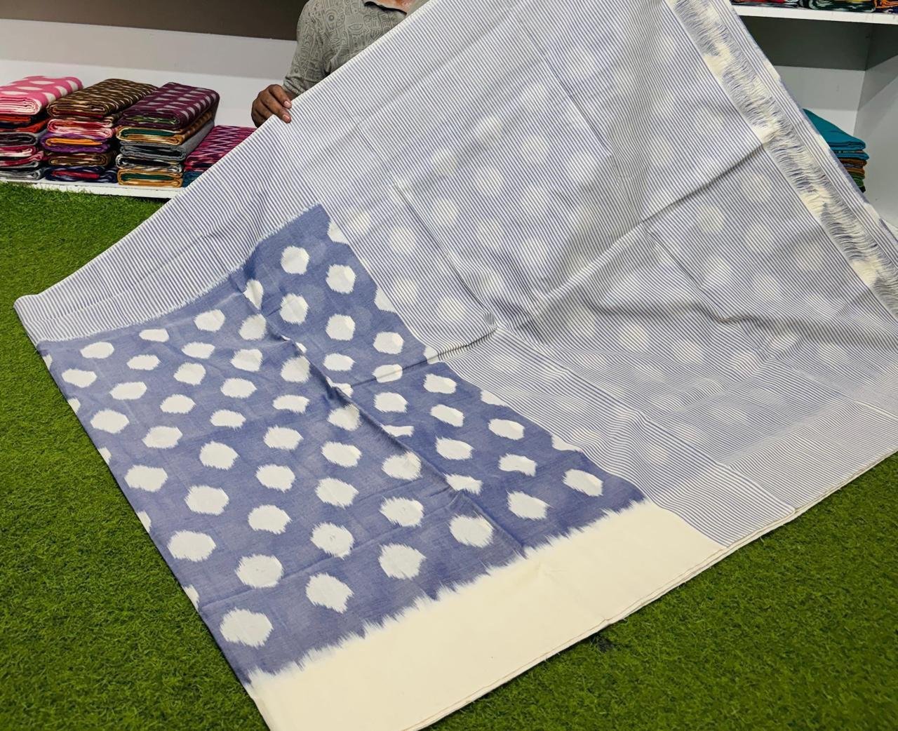 Cotton Saree - PSRGN03-ICTSDZDCD-16