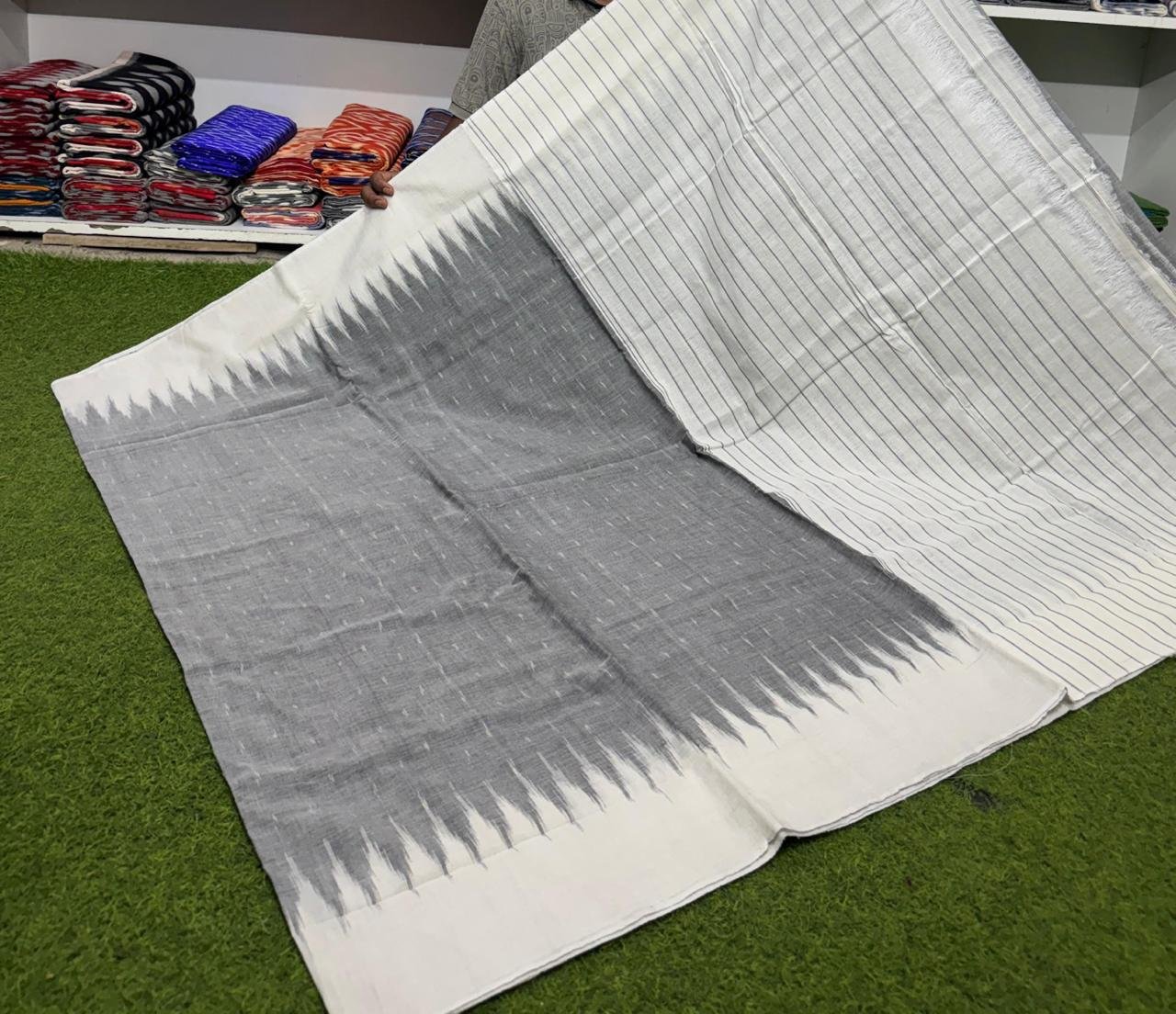Cotton Saree - PSRGS11-ICTSDZIDC-14