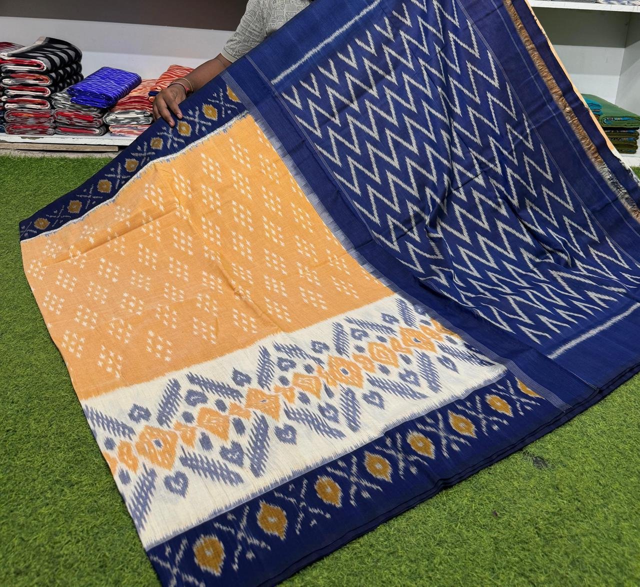 Cotton Saree - PSRGS11-ICTSDZIDC-21
