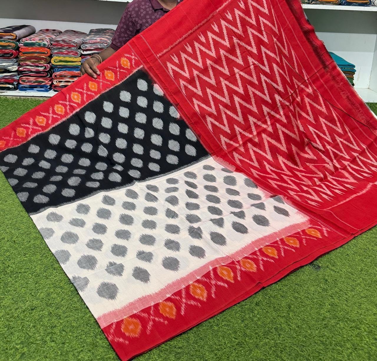 Cotton Saree - PSRGS11-ICTSDZIDC-23