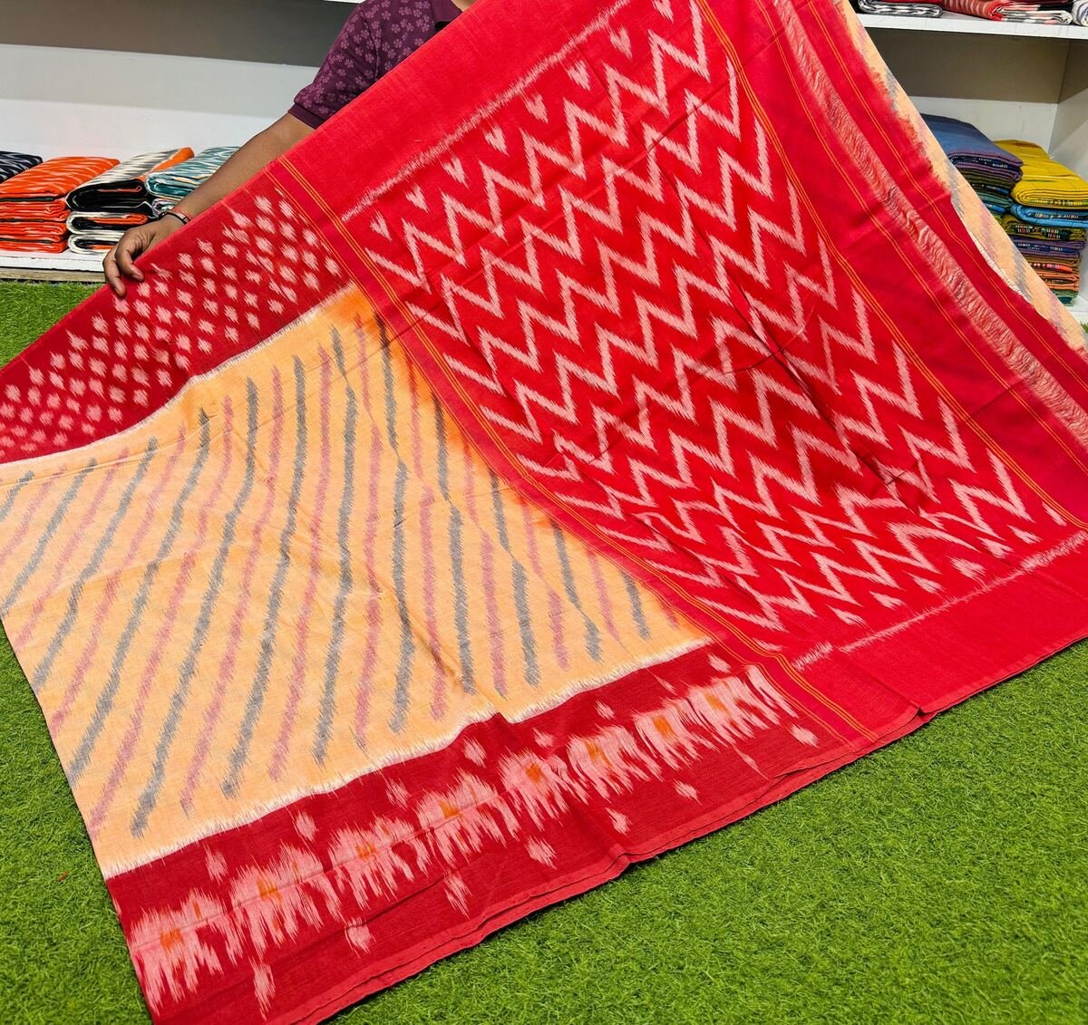 Cotton Saree - PSRGY07-ICTSDZDDD-21