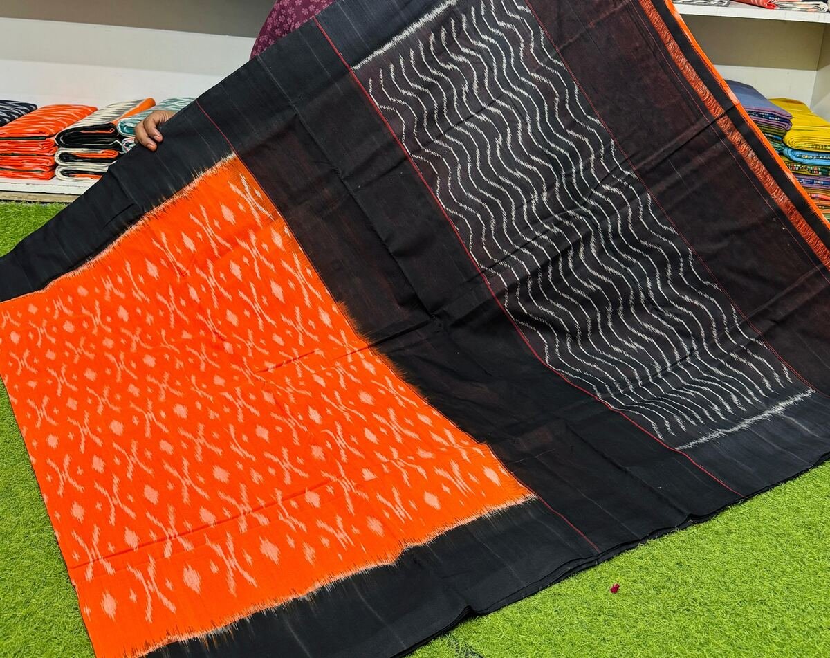 Cotton Saree - PSRGY19-ICTSCZDCD-01
