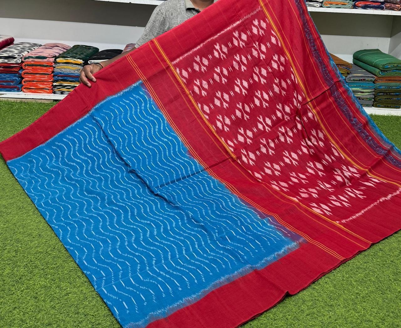 Cotton Saree - PSRGY19-ICTSCZDCD-09