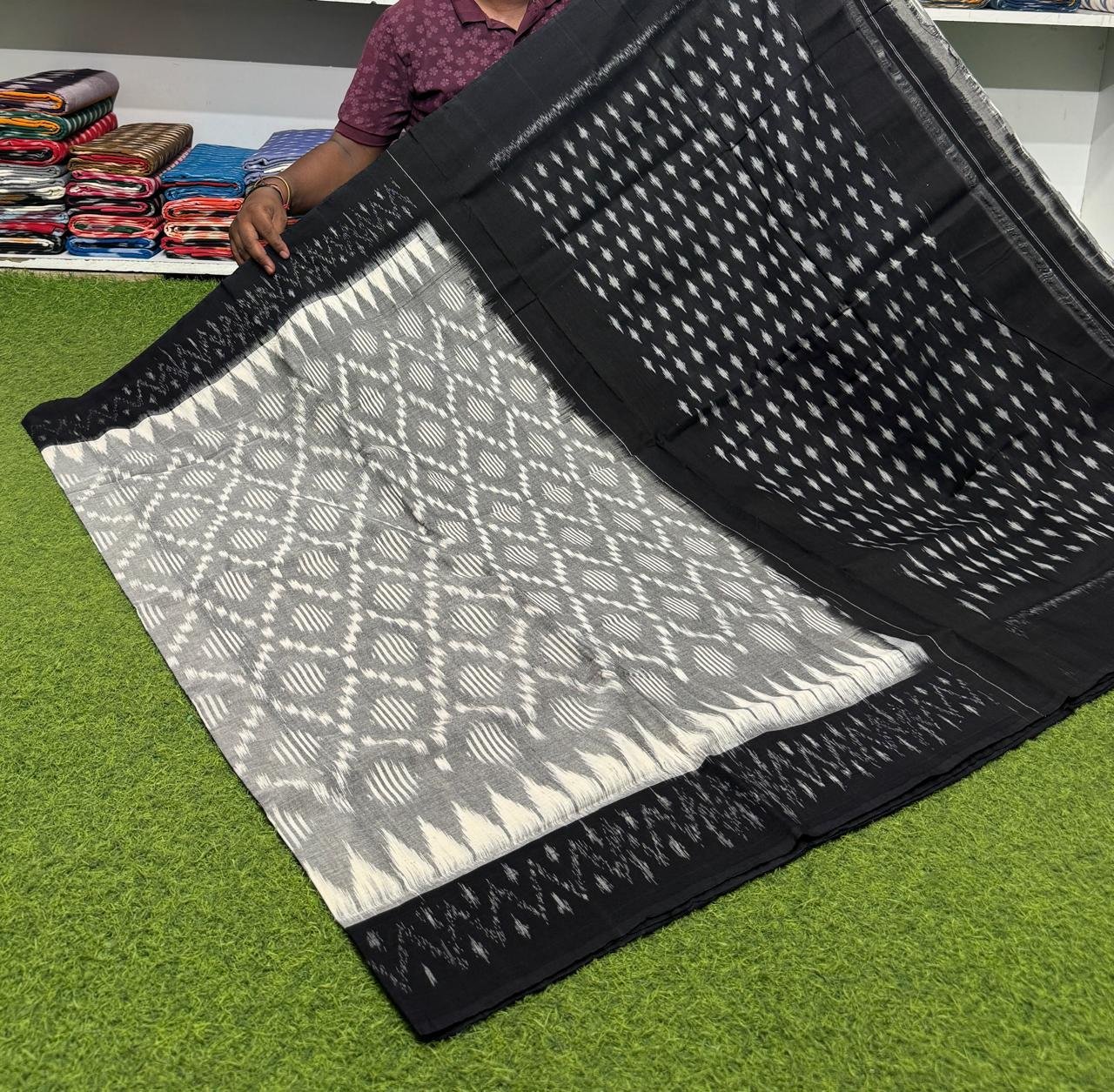 Cotton Saree - PSRGY21-ICTSDZDCD-26