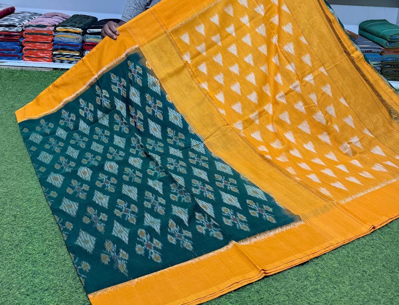 Cotton Saree - PSRGY21-ICTSDZDCD-74