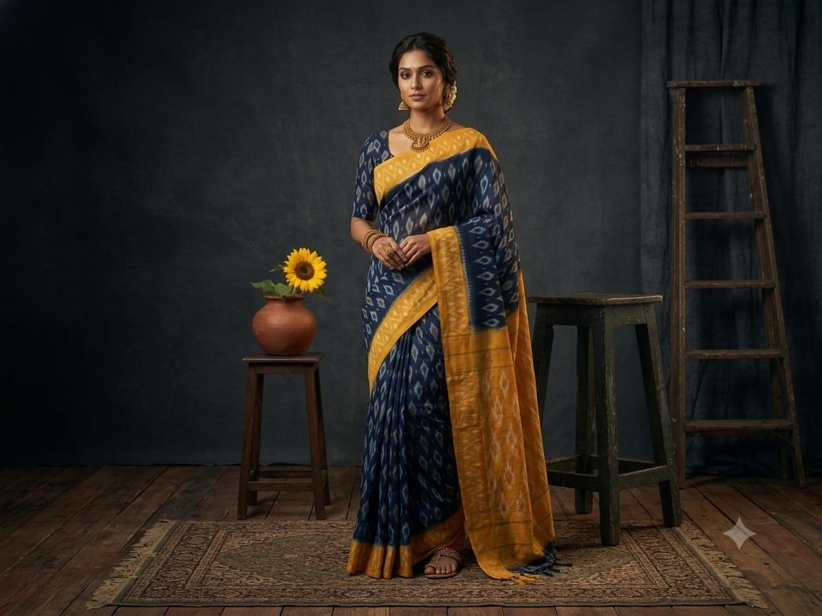 Cotton Saree - PSSIG03-ICTSCZCCD-07