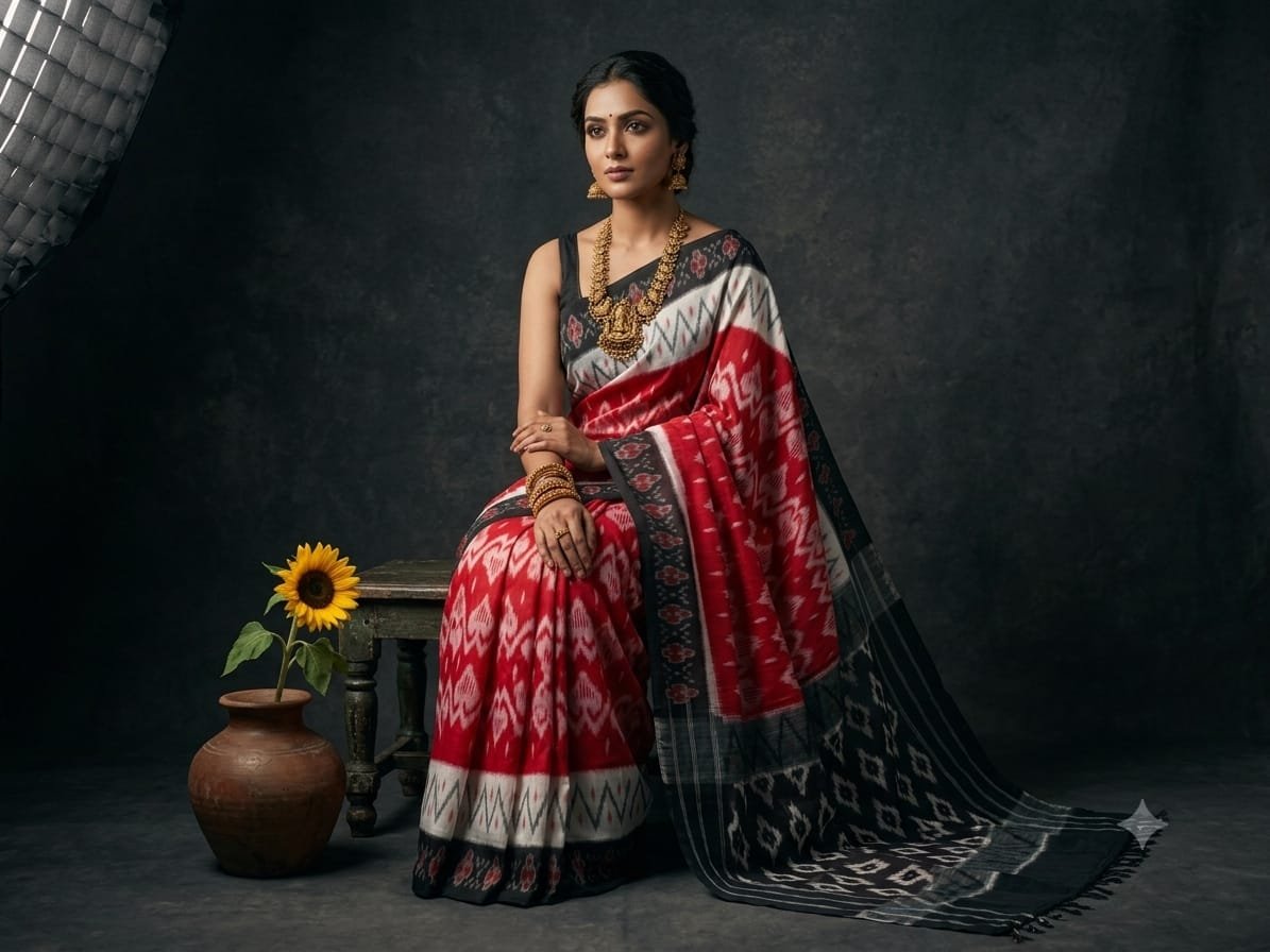 Cotton Saree - PSSIG03-ICTSCZCCD-09