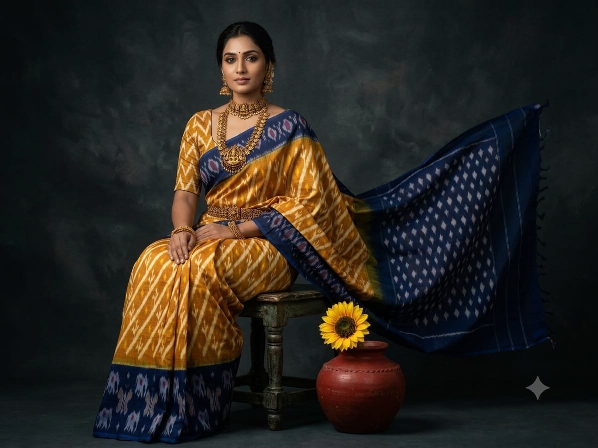 Cotton Saree - PSSIG03-ICTSCZCCD-13