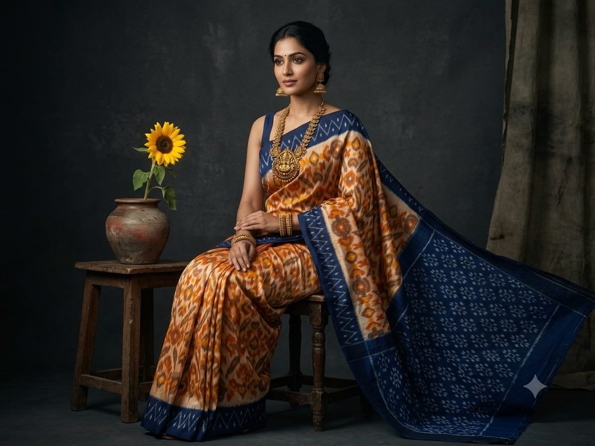 Cotton Saree - PSSIG03-ICTSCZCCD-18