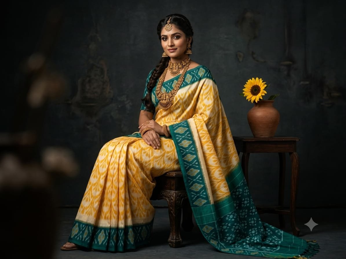 Cotton Saree - PSSIG03-ICTSCZCCD-20