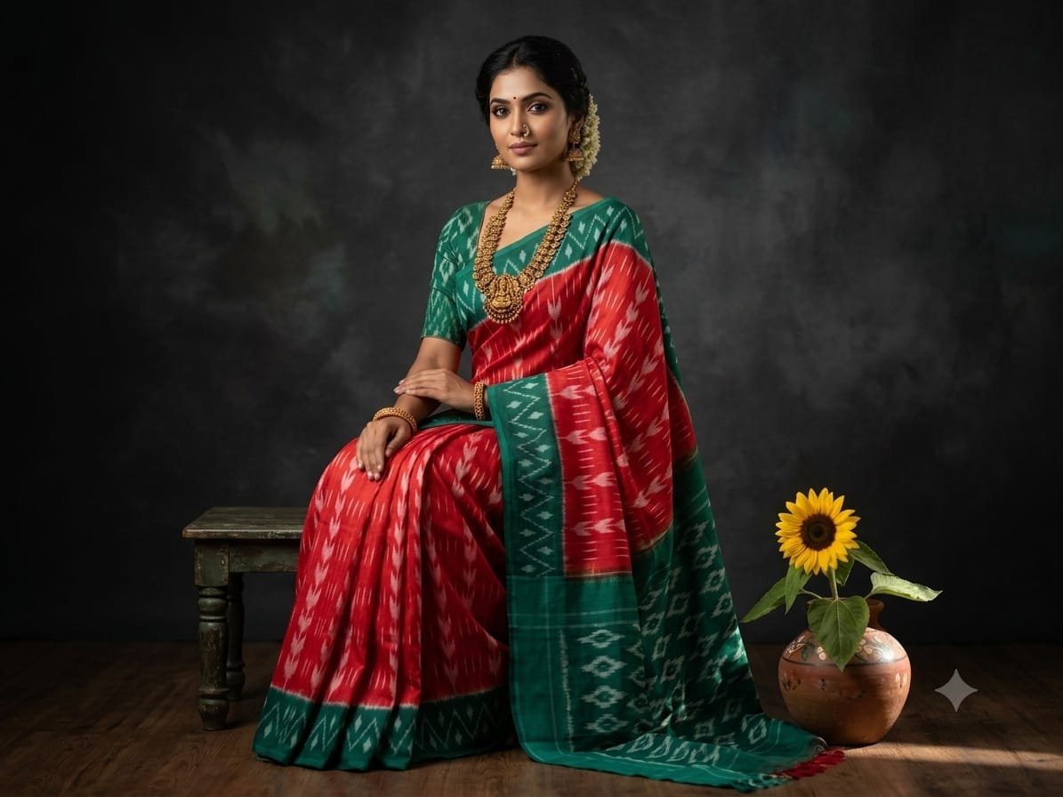 Cotton Saree - PSSIG03-ICTSCZCCD-26