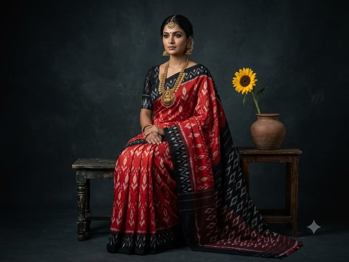 Cotton Saree - PSSIG03-ICTSCZCCD-31