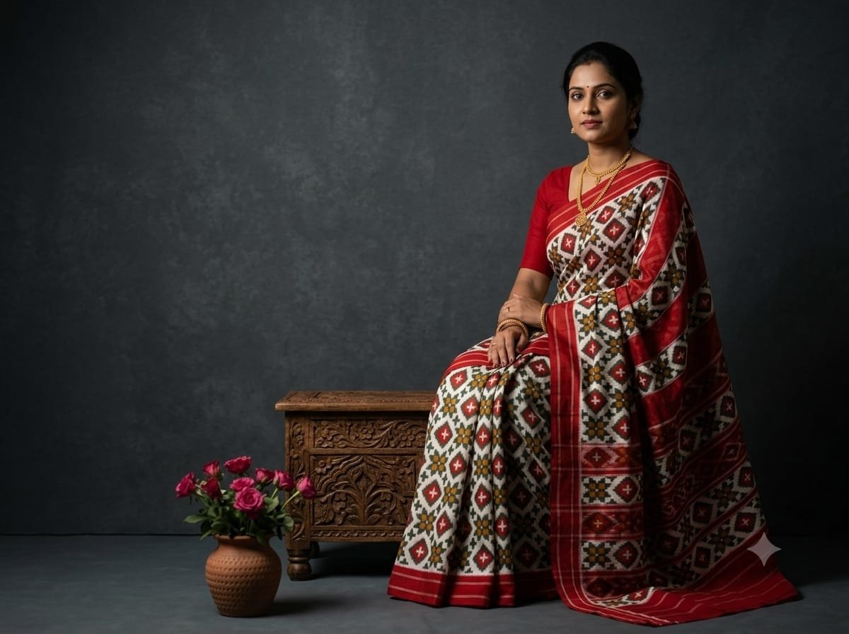 Cotton Saree - PSSIL06-DICSCSBDD-04