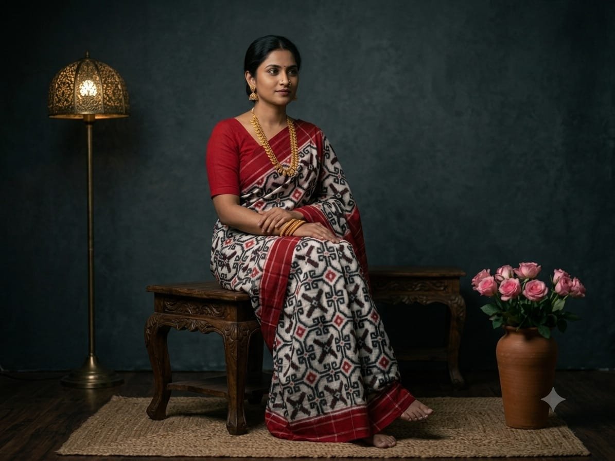 Cotton Saree - PSSIL06-DICSCSBDD-12