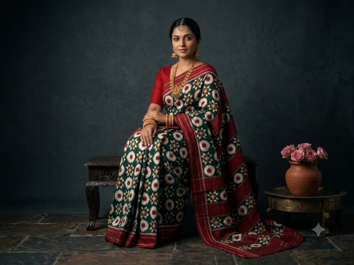 Cotton Saree - PSSIL06-DICSCSBDD-13
