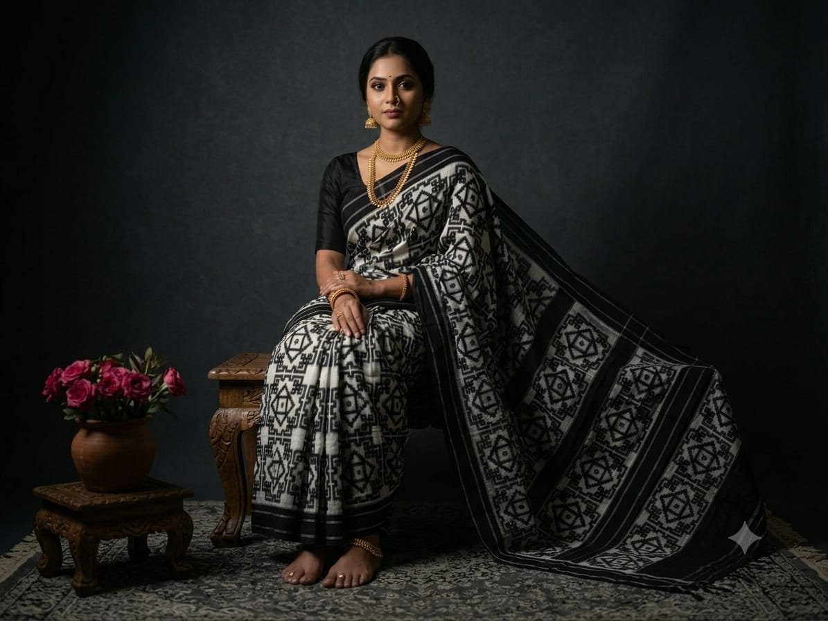 Cotton Saree - PSSIL06-DICSCSBDD-16