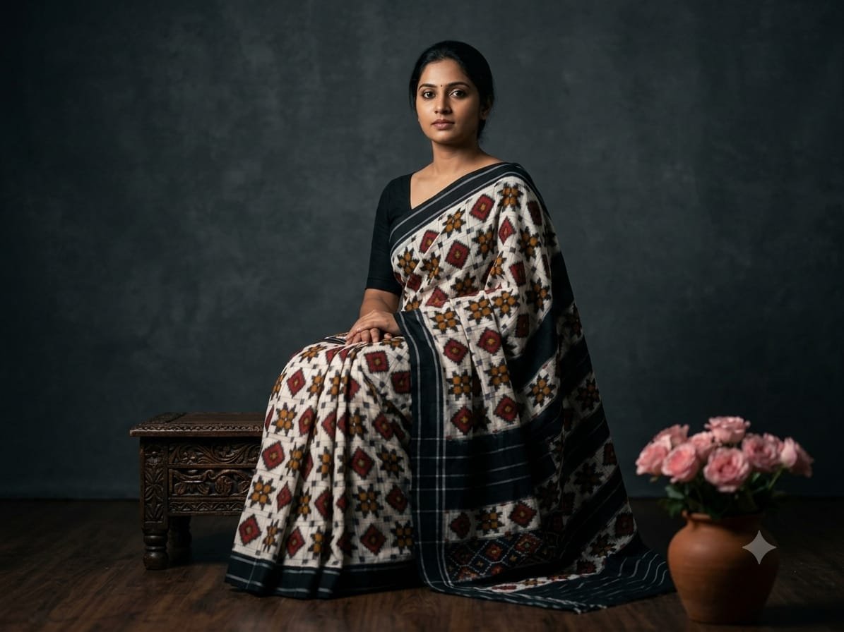 Cotton Saree - PSSIL06-DICSCSBDD-18