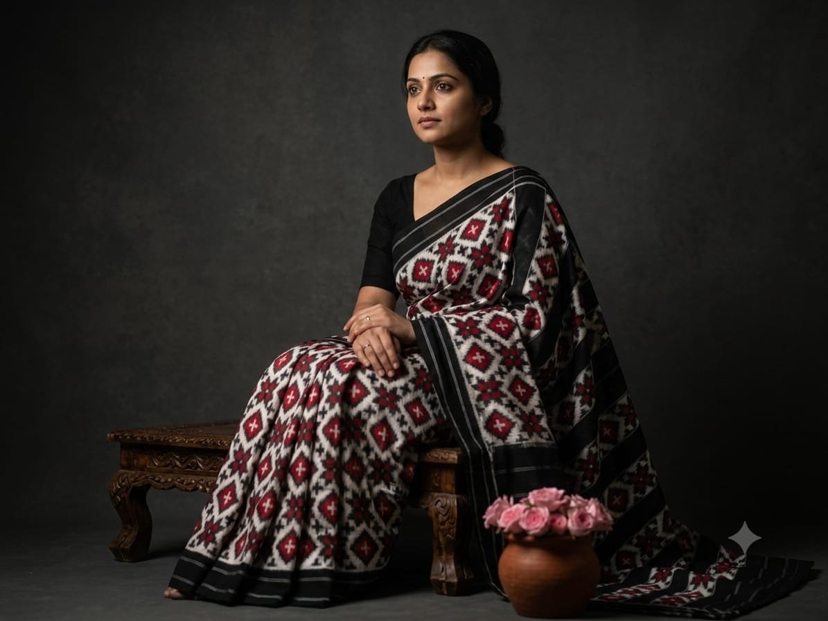Cotton Saree - PSSIL06-DICSCSBDD-20