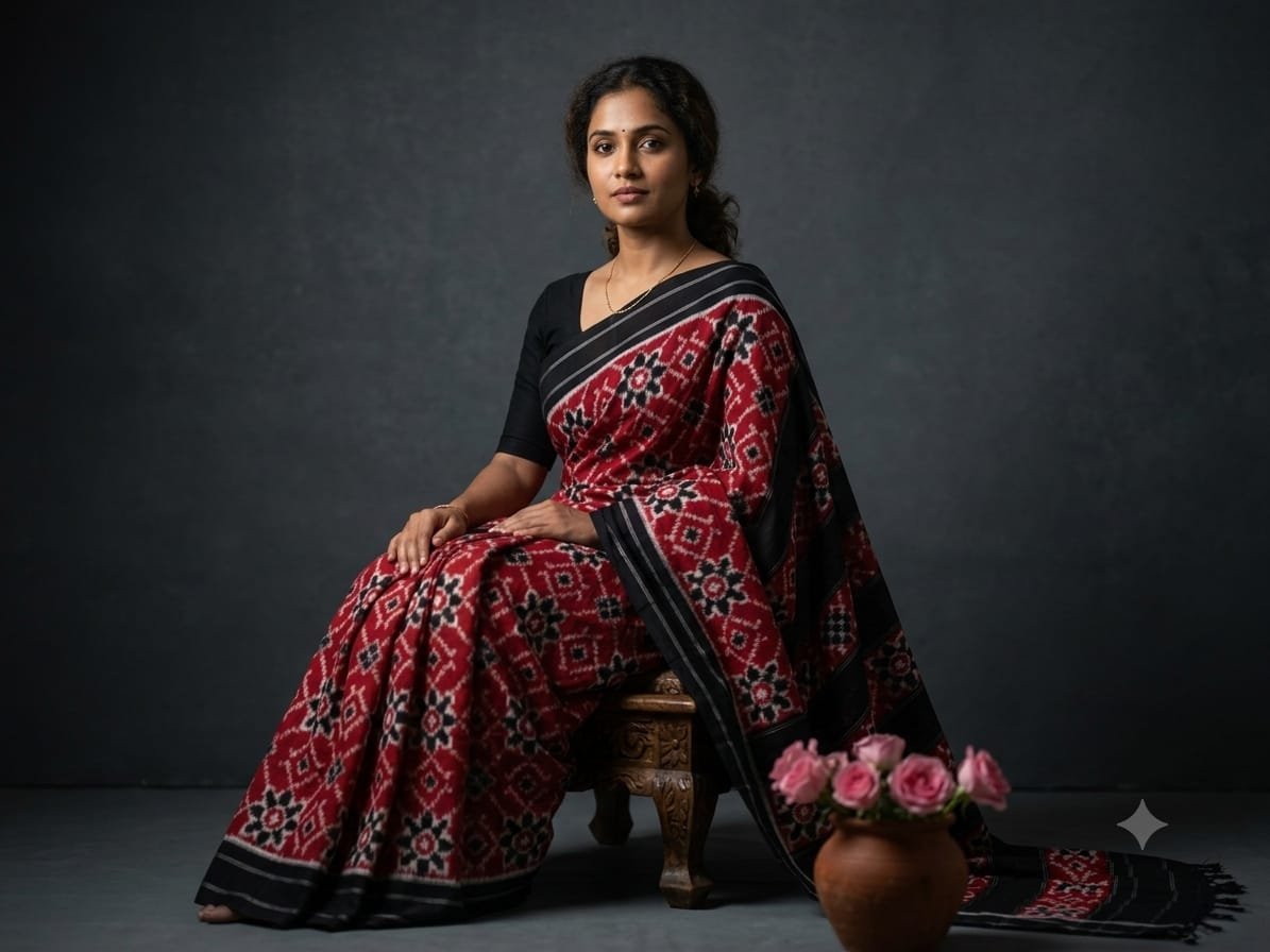 Cotton Saree - PSSIL06-DICSCSBDD-22