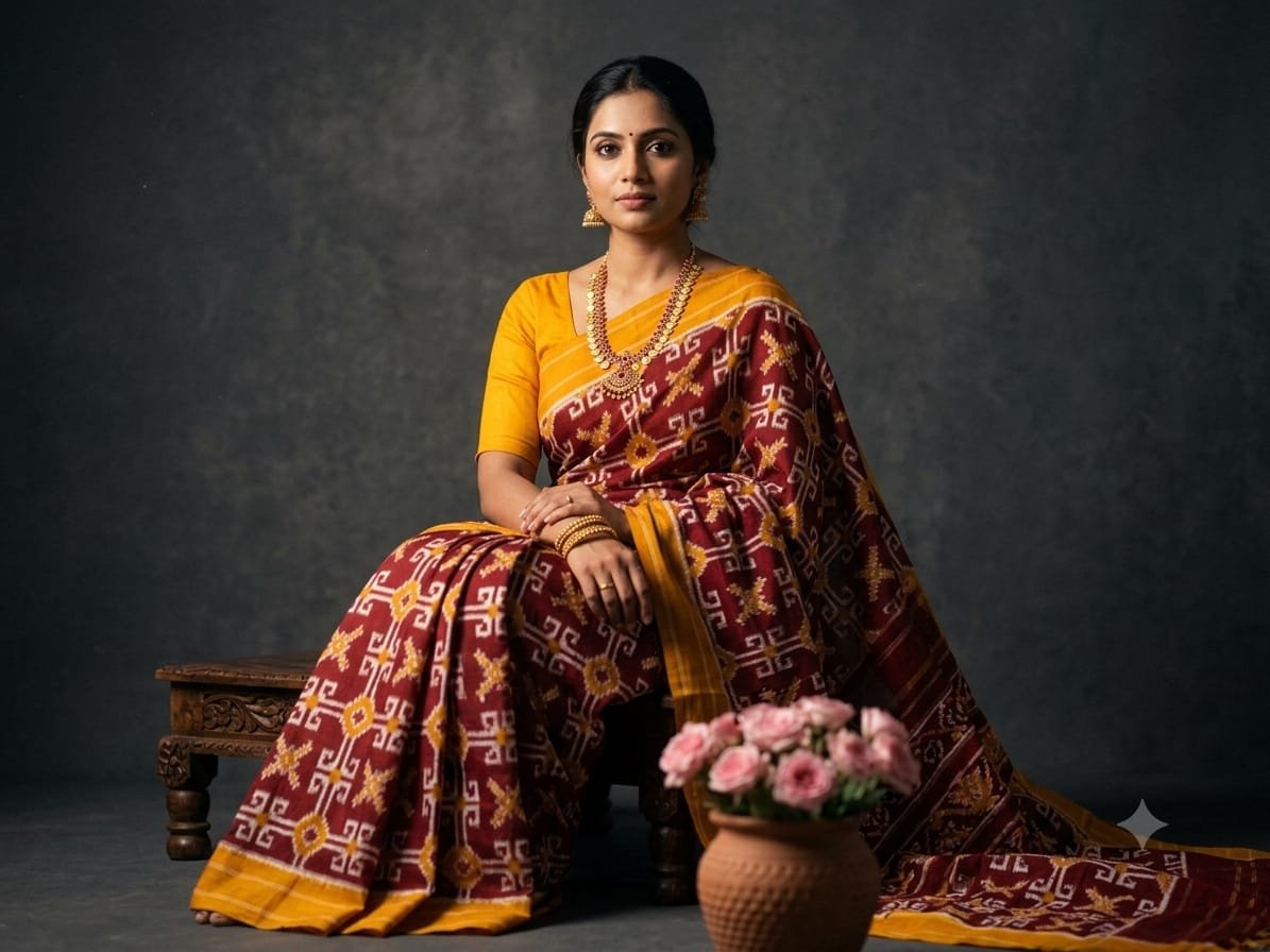 Cotton Saree - PSSIL06-DICSCSBDD-25