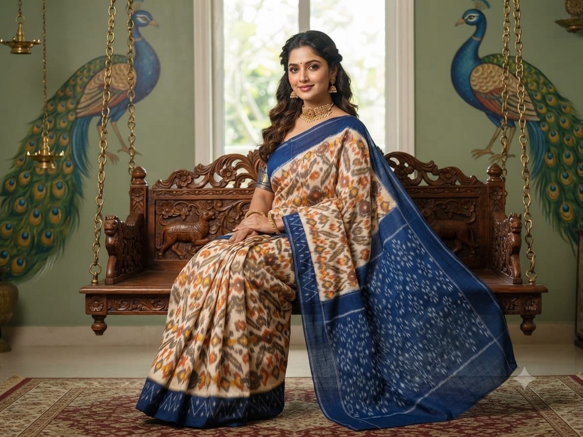 Cotton Saree - PSSIL27-ICTSCZCCD-09