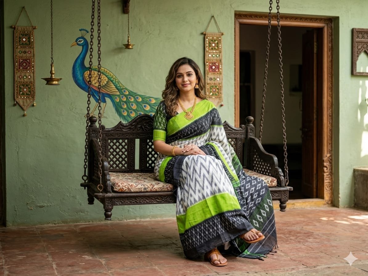 Cotton Saree - PSSIN03-ICTSDZDCD-05