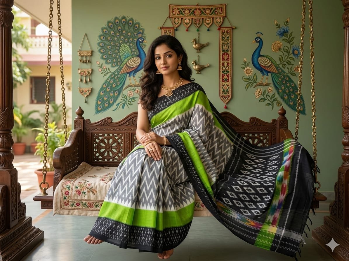 Cotton Saree - PSSIN03-ICTSDZDCD-10