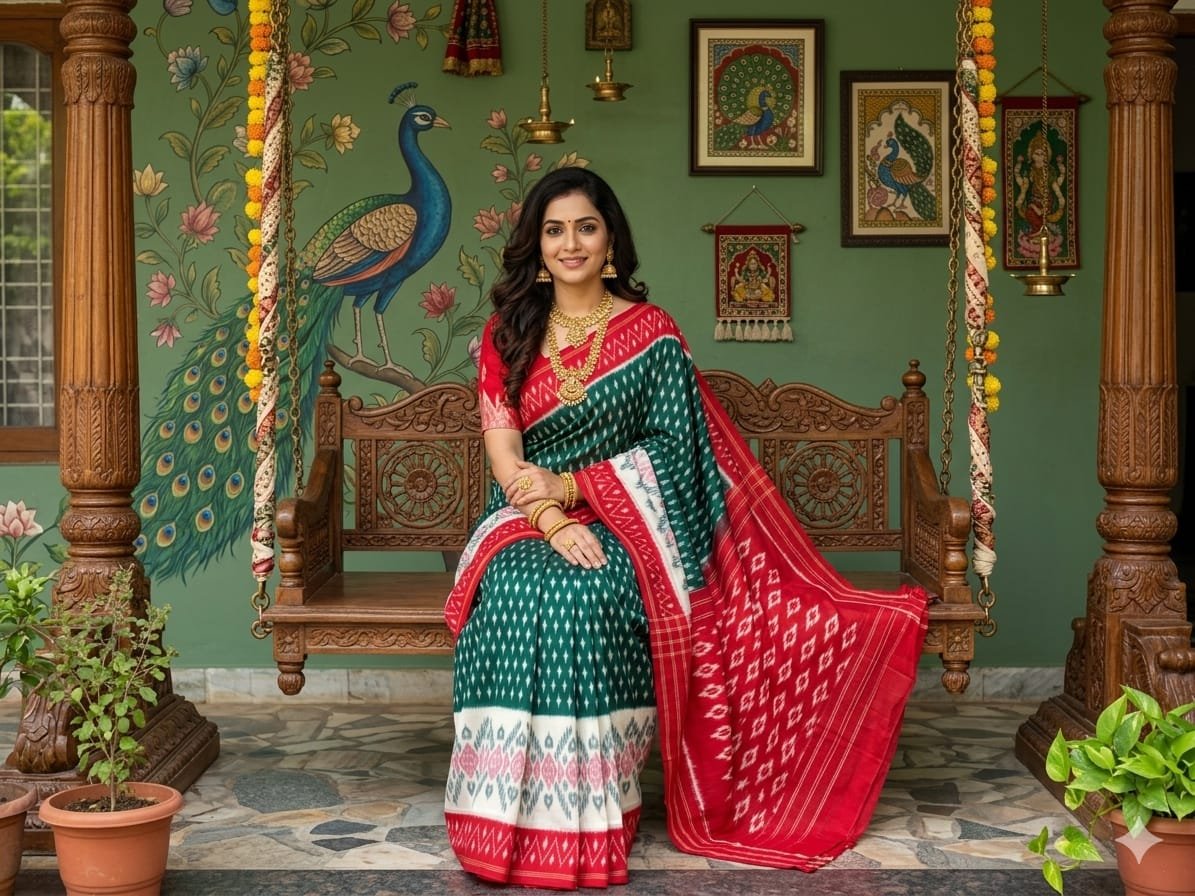 Cotton Saree - PSSIN03-ICTSDZDCD-15