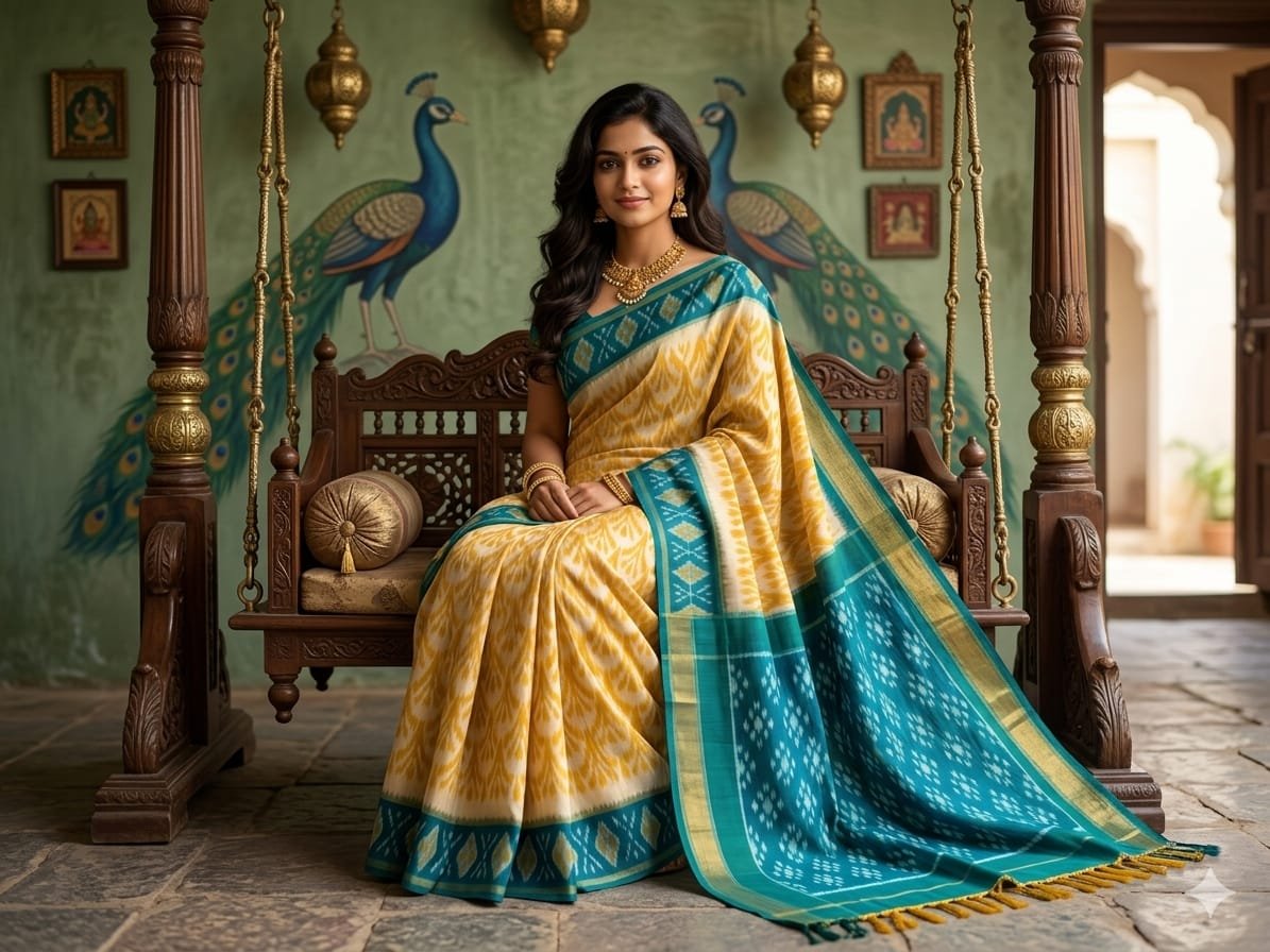 Cotton Saree - PSSIN03-ICTSDZDCD-30