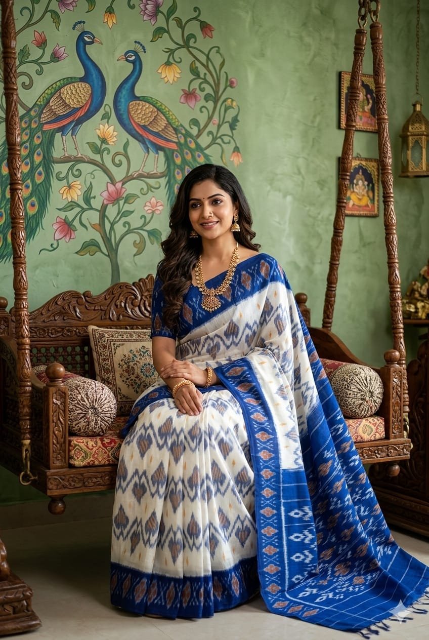 Cotton Saree - PSSIN23-ICTSDZDCD-04