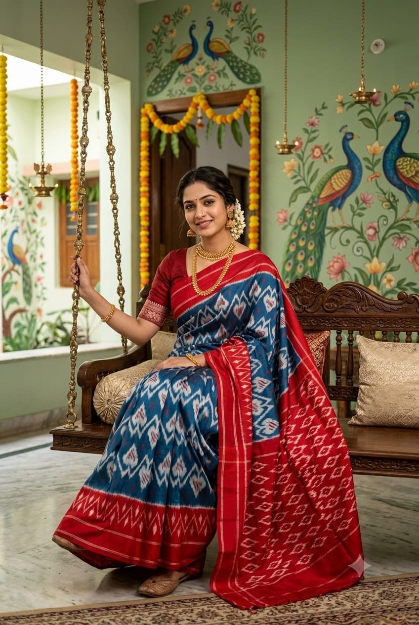 Cotton Saree - PSSIO06-ICTSDZEDC-05