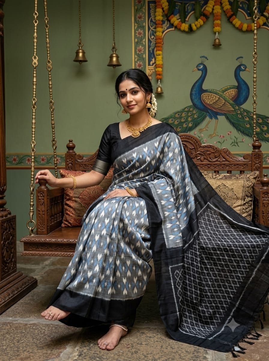 Cotton Saree - PSSIO06-ICTSDZEDC-06