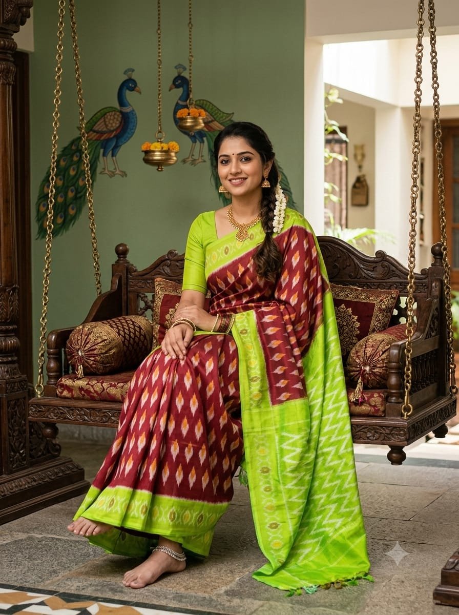 Cotton Saree - PSSIO06-ICTSDZEDC-10