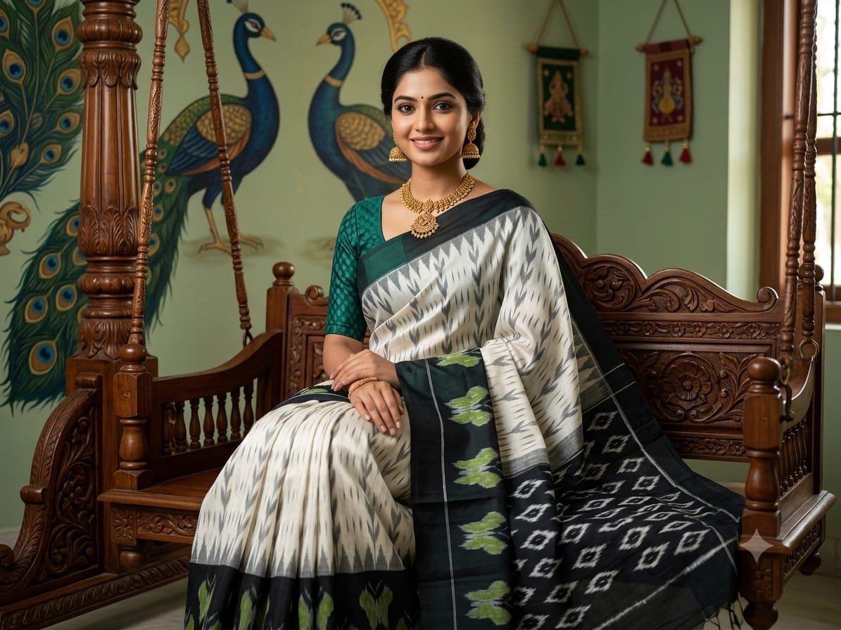 Cotton Saree - PSSIO06-ICTSDZEDC-14